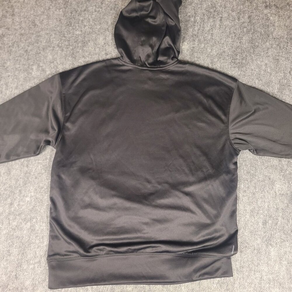 NWT Adidas Fleece Hoodie Women's M Black Game & Go Aeroready - Picture 4 of 9
